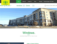 Tablet Screenshot of greenworldwindows.com